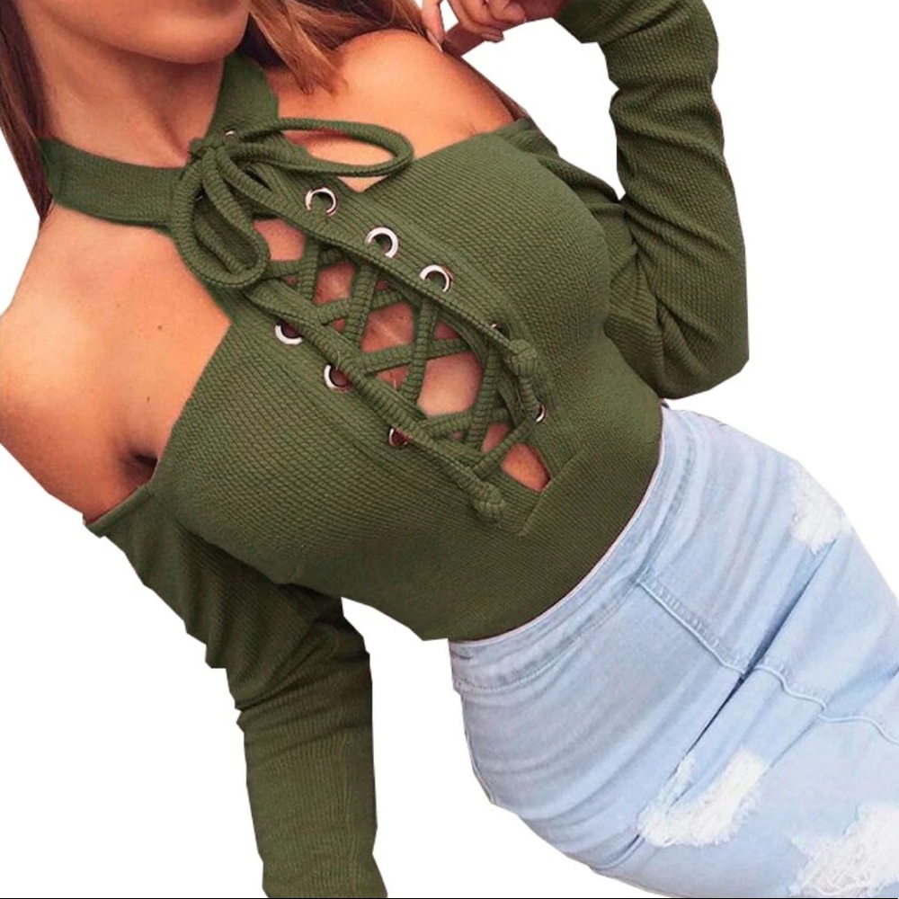 Lace up bodysuit